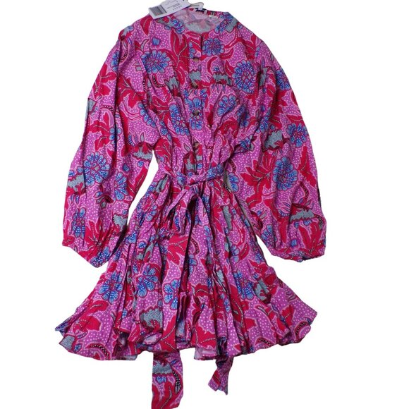 🆕RHODE Emma Floral Print Poplin Mini Dress Size Medium - Picture 6 of 13